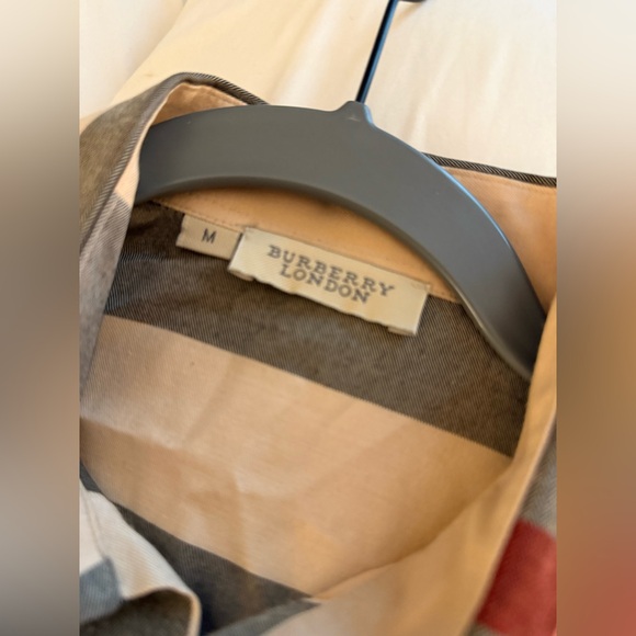 Burberry Beige and Black Plaid Shirt - Picture 5 of 6